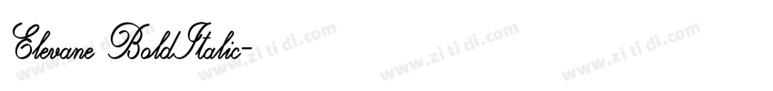 Elevane BoldItalic字体转换 Elevane BoldItalic字体转换